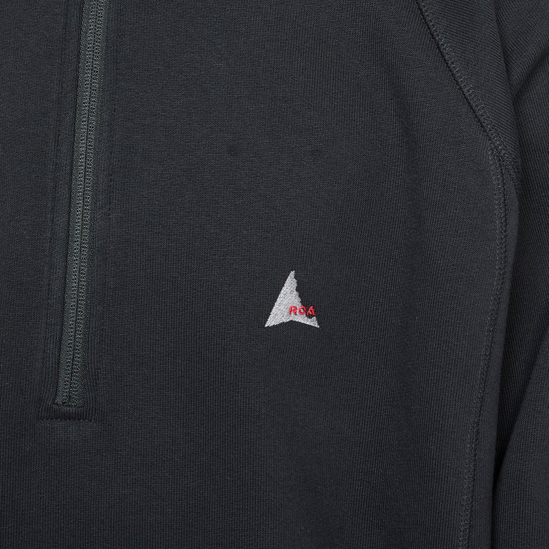 Heavy Half Zip Black Jumpers