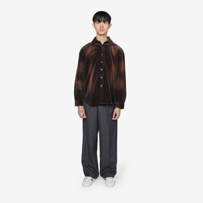 Cord Longsleeve Shirt Washed Brown Shirts