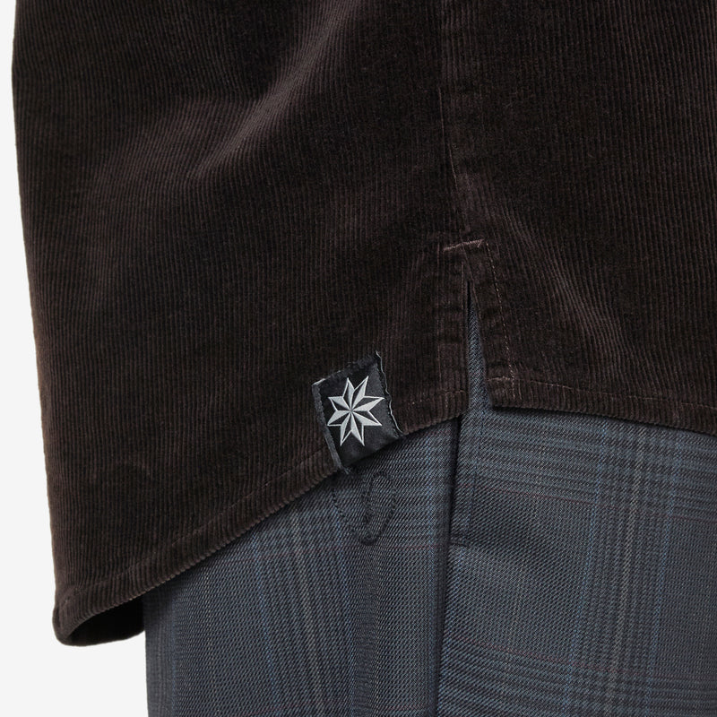 Cord Longsleeve Shirt Washed Brown Shirts