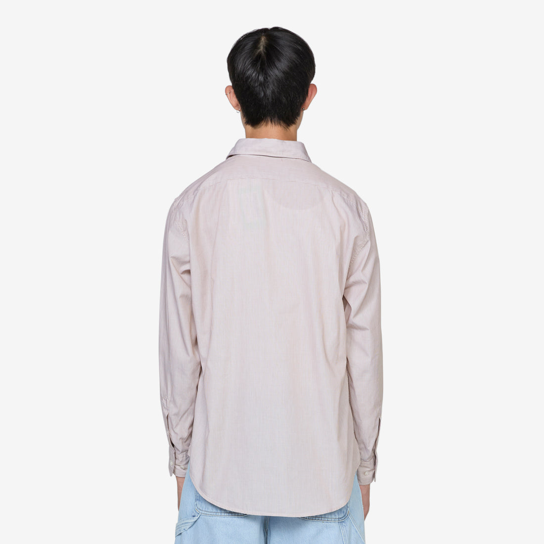 Lace Overprinted Poplin Shirt Brown Shirts