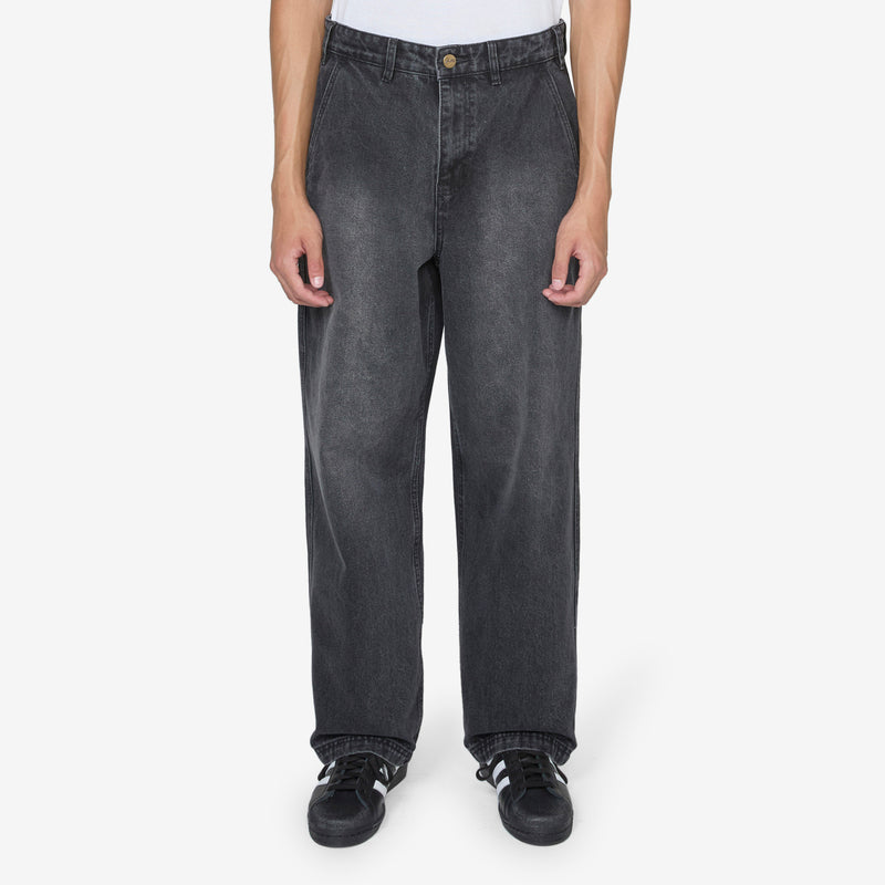 Work Pants Distressed Black Pants