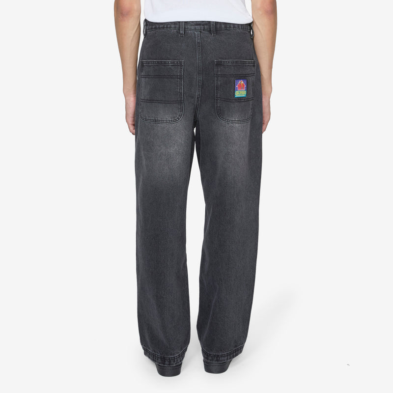 Work Pants Distressed Black Pants