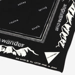 Reflective Words Bandana Black
