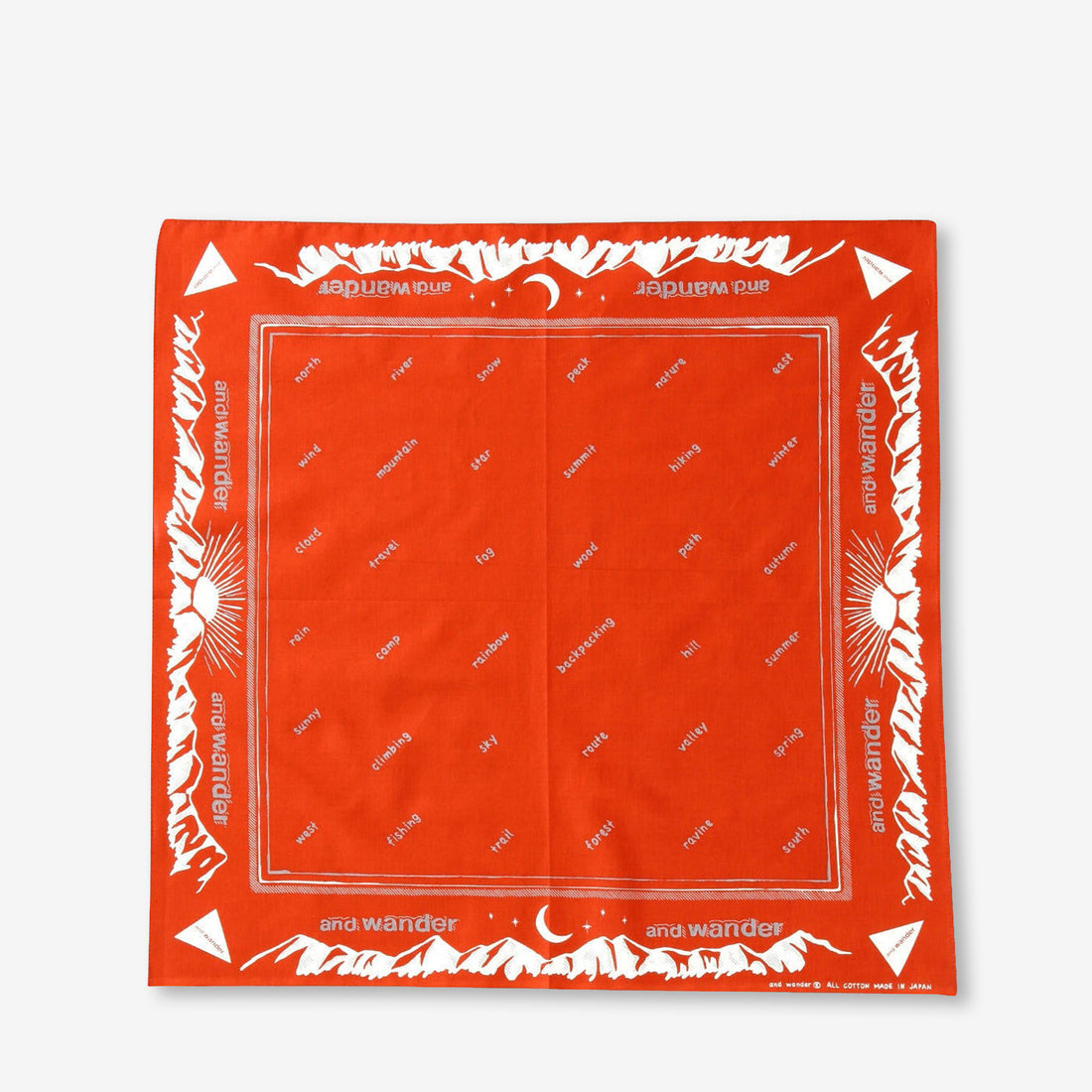 Reflective Words Bandana Red Accessories