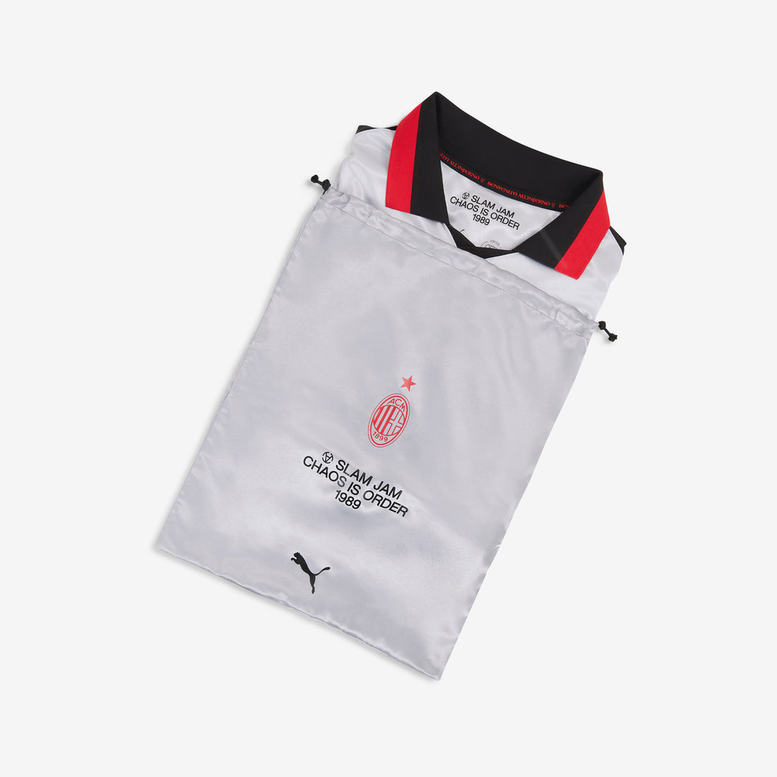 Slam Jam x AC Milan x Limited Edition Longsleeve Jersey Silver Mist | Vibrant Silver Tees