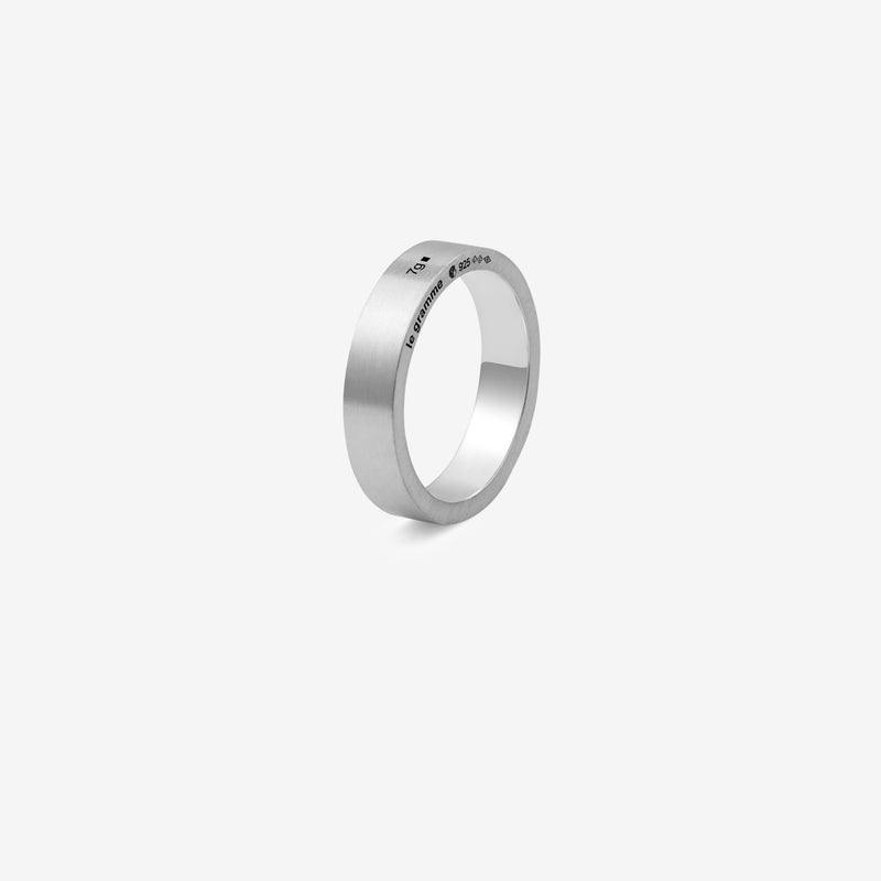 7g Brushed Sterling Silver Ribbon Ring Jewellery