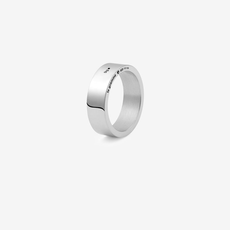 9g Polished Sterling Silver Ribbon Ring Jewellery