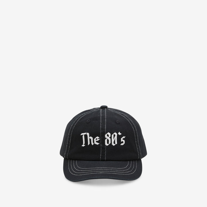 80's Cap Vintage Black Front