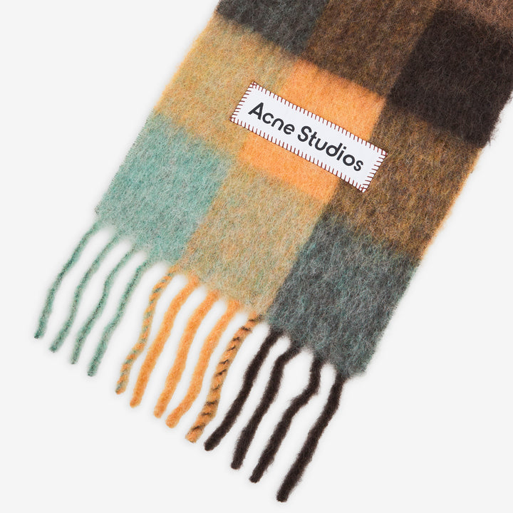 Vally Scarf Chestnut Brown | Yellow | Green