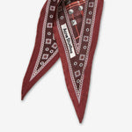 Volta Triangle Check Bandana Burgundy | Brown