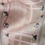Volta Triangle Check Bandana Pink | Taupe