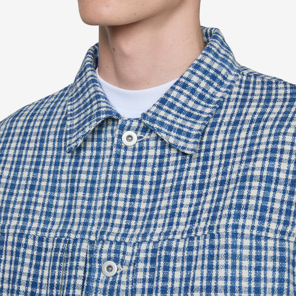 Tuesday Jacket Indigo Check Handloom Jackets