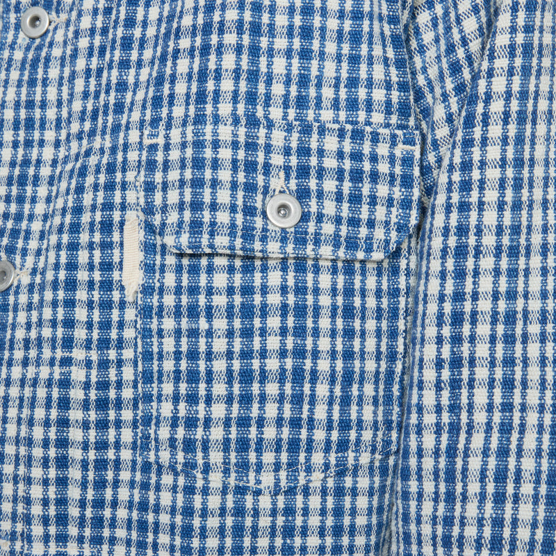 Tuesday Jacket Indigo Check Handloom – Above The Clouds