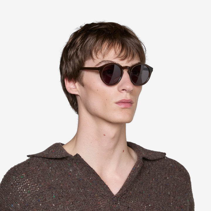 Barstow Chocolate | Grey Solid Lens