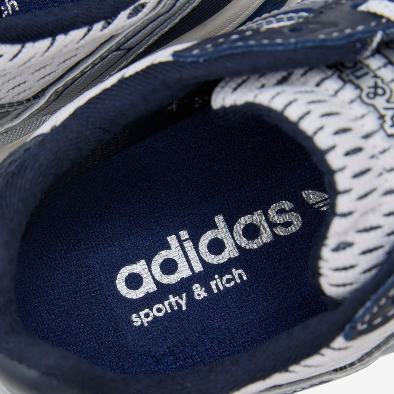 Sporty & Rich x Women's Adizero Adios Cloud White | Collegiate Navy | Cloud White Footwear