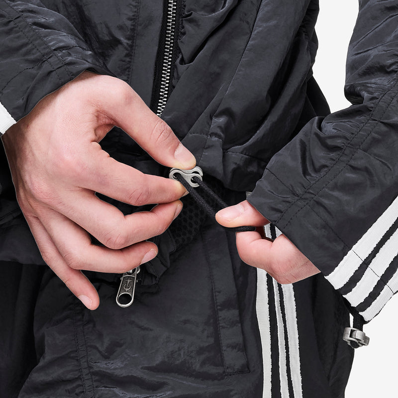 Thug Club x Woven Tracktop Black | Silver Metallic Jackets