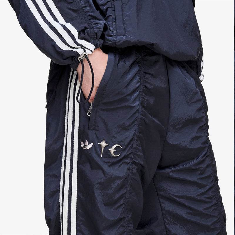 Thug Club x Woven Trackpants Black | Silver Metallic Pants