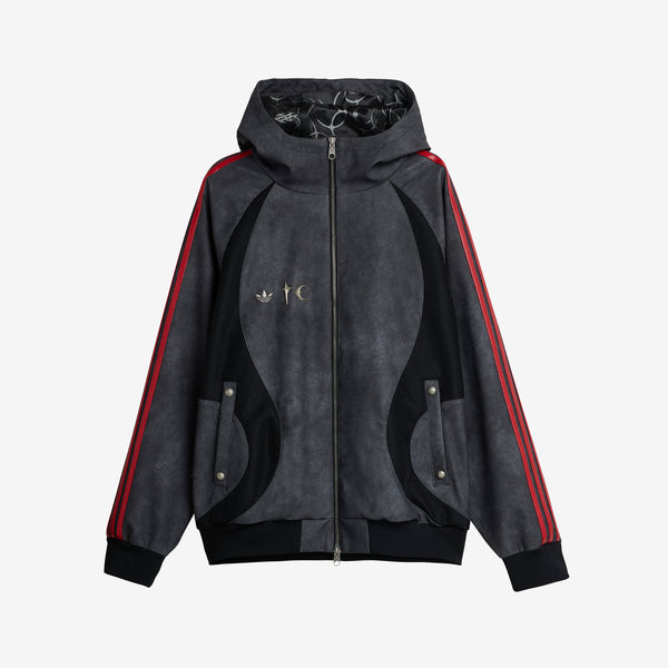 Thug Club x Teamgeist Faux Leather Jacket Black | Antique Silver Jackets