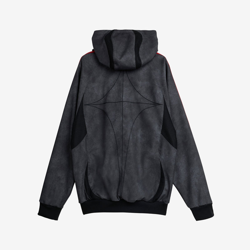 Thug Club x Teamgeist Faux Leather Jacket Black | Antique Silver Jackets