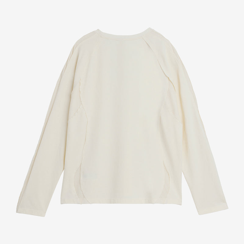 Thug Club x Teamgeist T-Shirt Long Sleeve Cream White Tees
