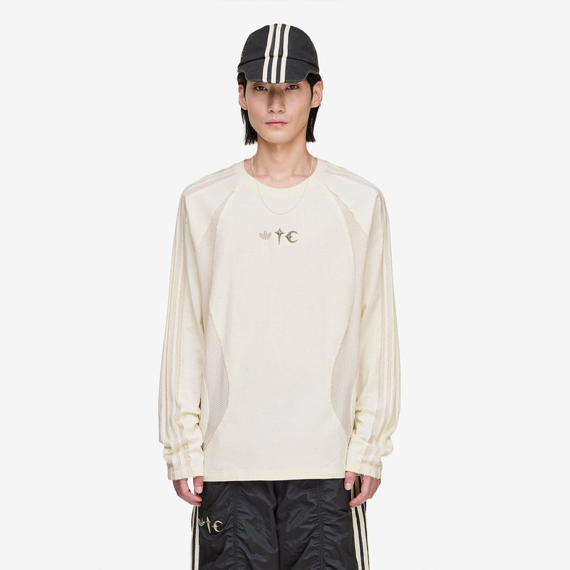 Thug Club x Teamgeist T-Shirt Long Sleeve Cream White Tees