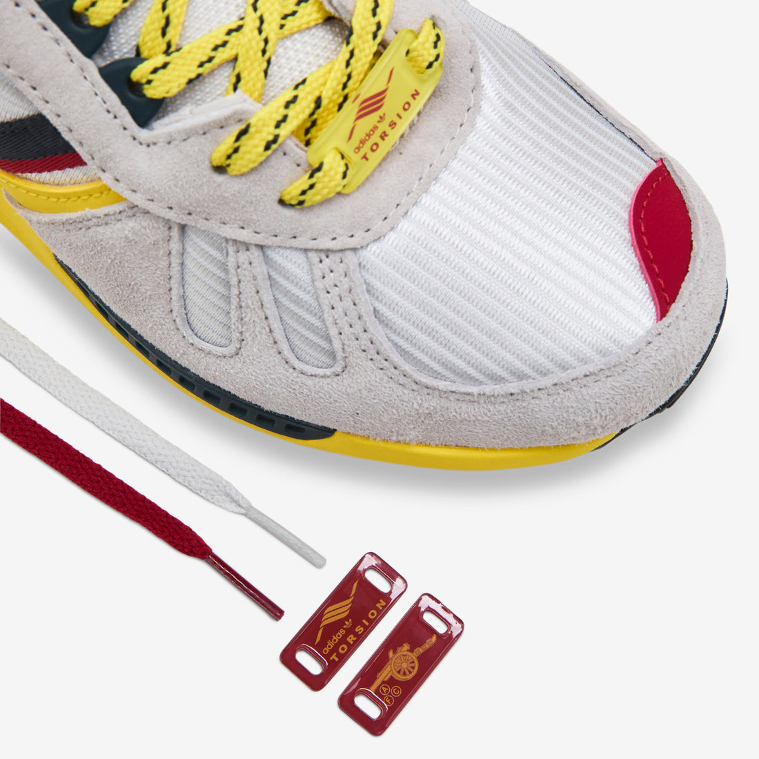 SPZL F.C. Arsenal ZX 7300 Crystal White | Crystal White | Aurora Ink Footwear