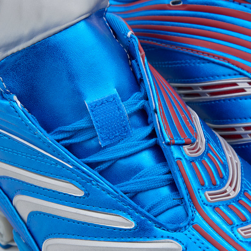 Predator Megaride Shock Blue | Silver Metallic | Better Scarlet Footwear