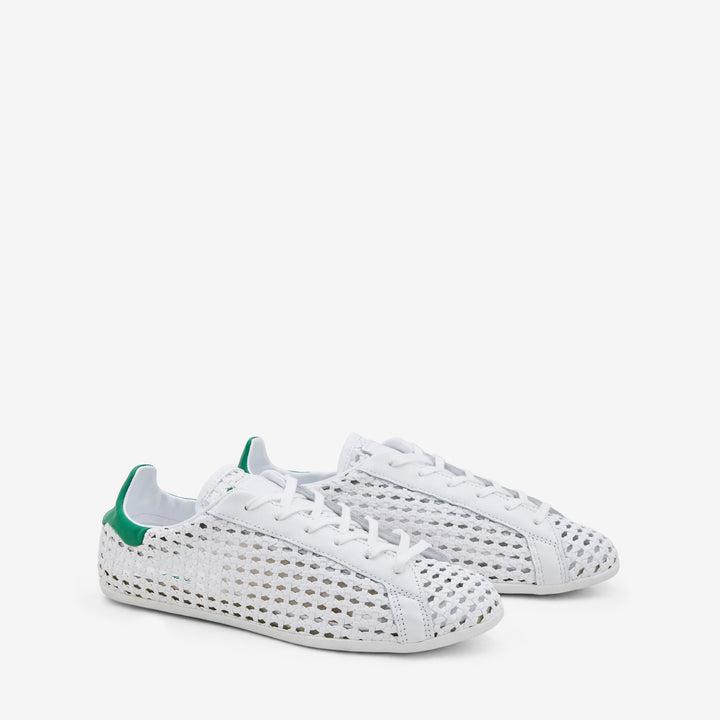 Womens Stan Smith Lo Pro Cloud White | Bold Green | Core Black Front