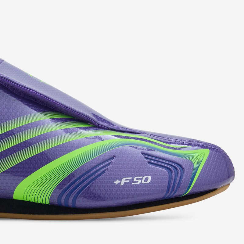 Women's Taekwondo F50 Purple Rush | Lucid Lemon | Royal Blue Footwear