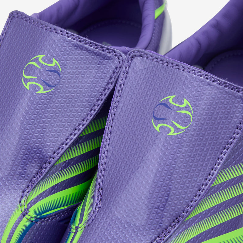 Women's Taekwondo F50 Purple Rush | Lucid Lemon | Royal Blue Footwear