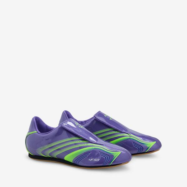 Women's Taekwondo F50 Purple Rush | Lucid Lemon | Royal Blue Footwear