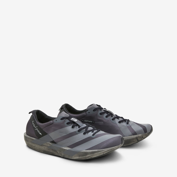 Y-3 Adios 9 Black | Grey Five | Off White Front