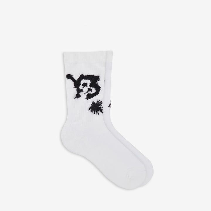 Chito x Y-3 Graphic Crew Socks White Front