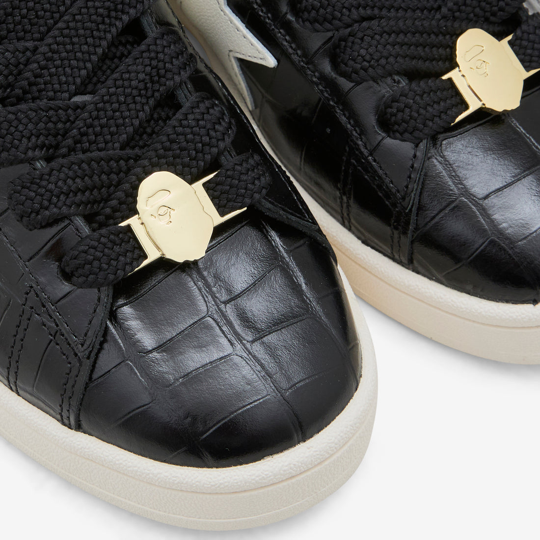 BAPE x Campus 00s Core Black | Off White | Gold Metallic Footwear