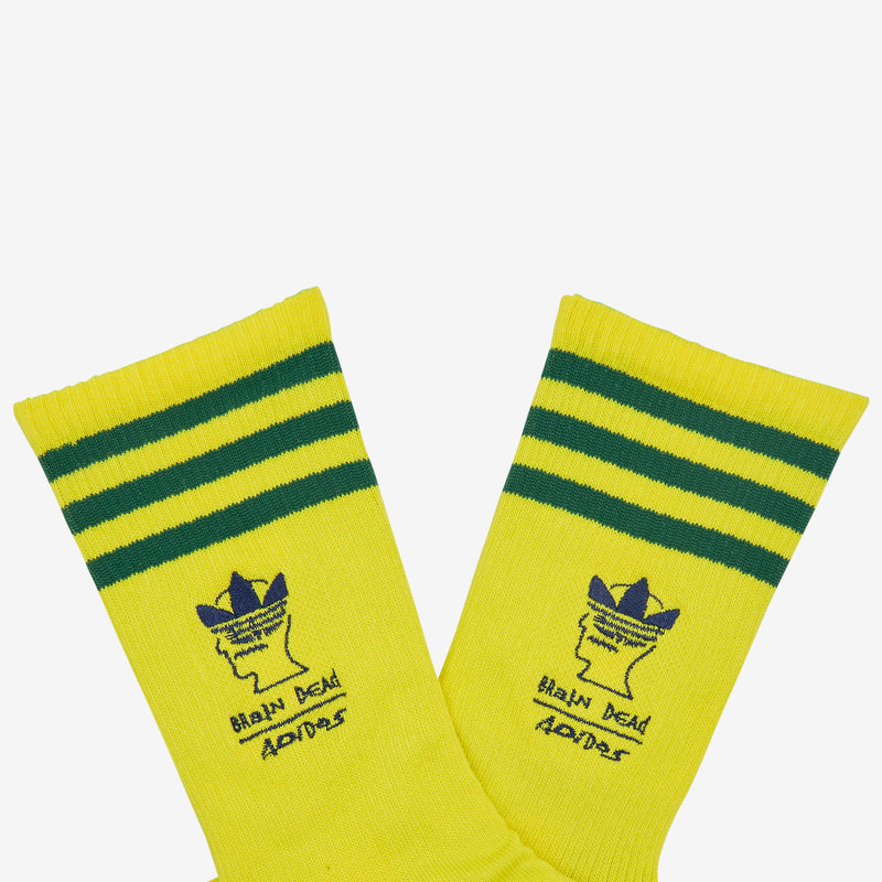 Brain Dead x Socks Bright Yellow | Amazon Green | Collegiate Navy Accessories