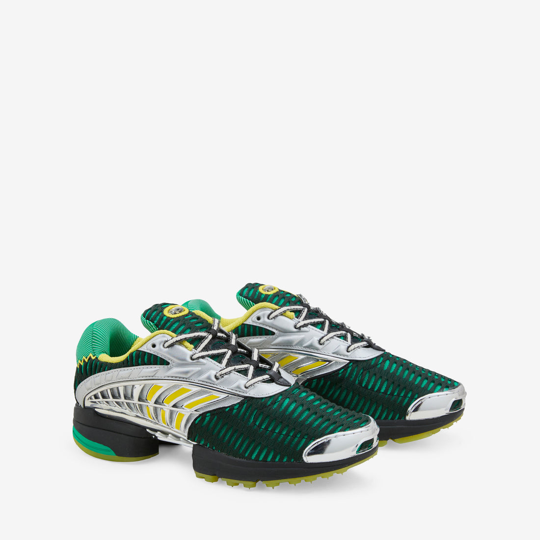 Brain Dead x Climacool 2 Core Black | Impact Yellow | Silver Metallic Footwear