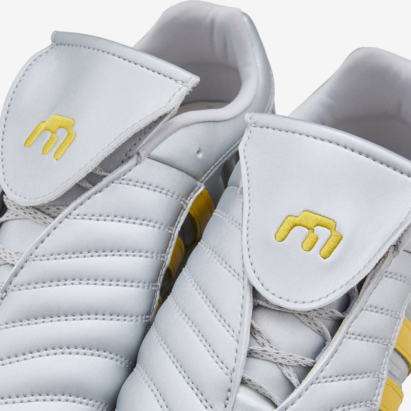 Miaou x Elite Mei Silver Metallic | Collegiate Navy | Hazy Yellow Footwear