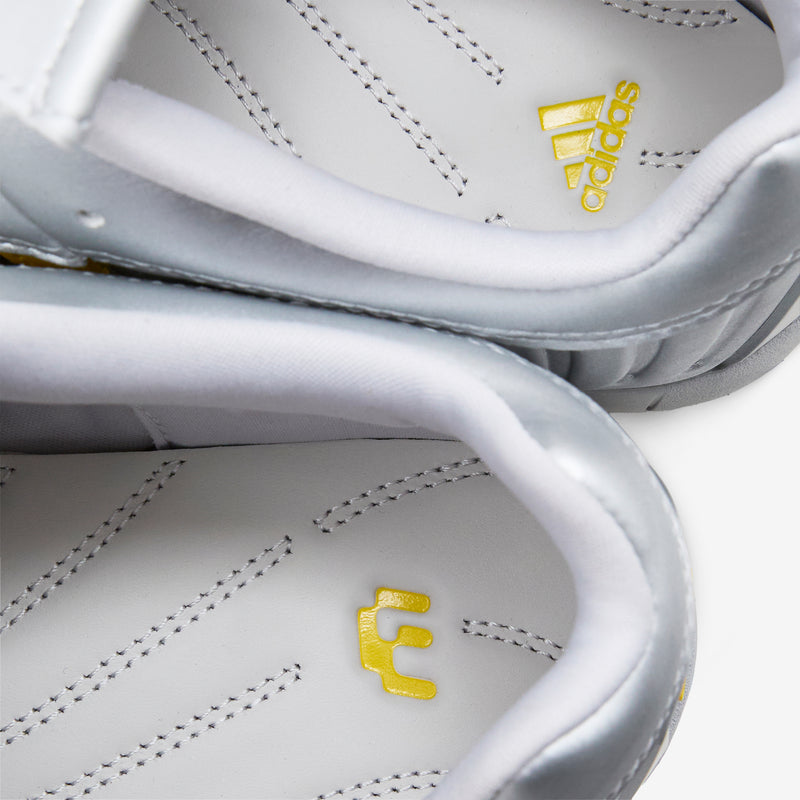 Miaou x Elite Mei Silver Metallic | Collegiate Navy | Hazy Yellow Footwear