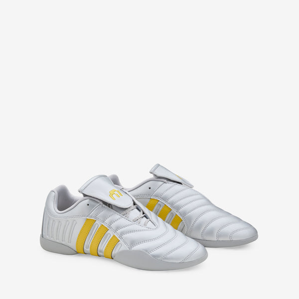 Miaou x Elite Mei Silver Metallic | Collegiate Navy | Hazy Yellow Footwear