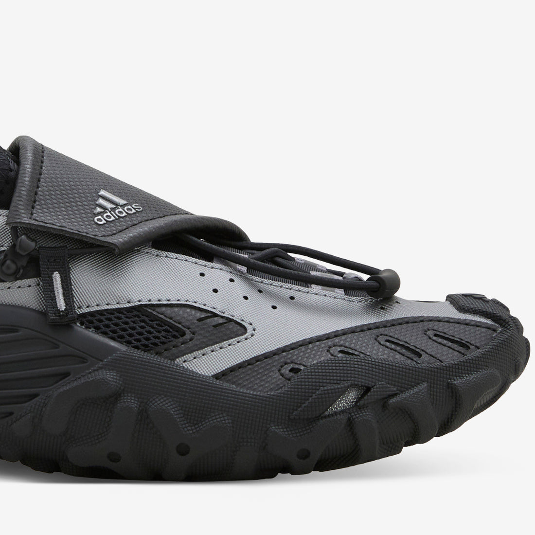 Pharrell Williams x Water Moc Core Black | Iron Metallic | Silver Metallic Footwear
