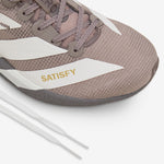 Satisfy x Adizero Adios Brown | Pearl Metallic | Charcoal