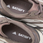 Satisfy x Women's Adizero Adios Brown | Pearl Metallic | Charcoal
