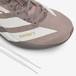 Satisfy x Women's Adizero Adios Brown | Pearl Metallic | Charcoal