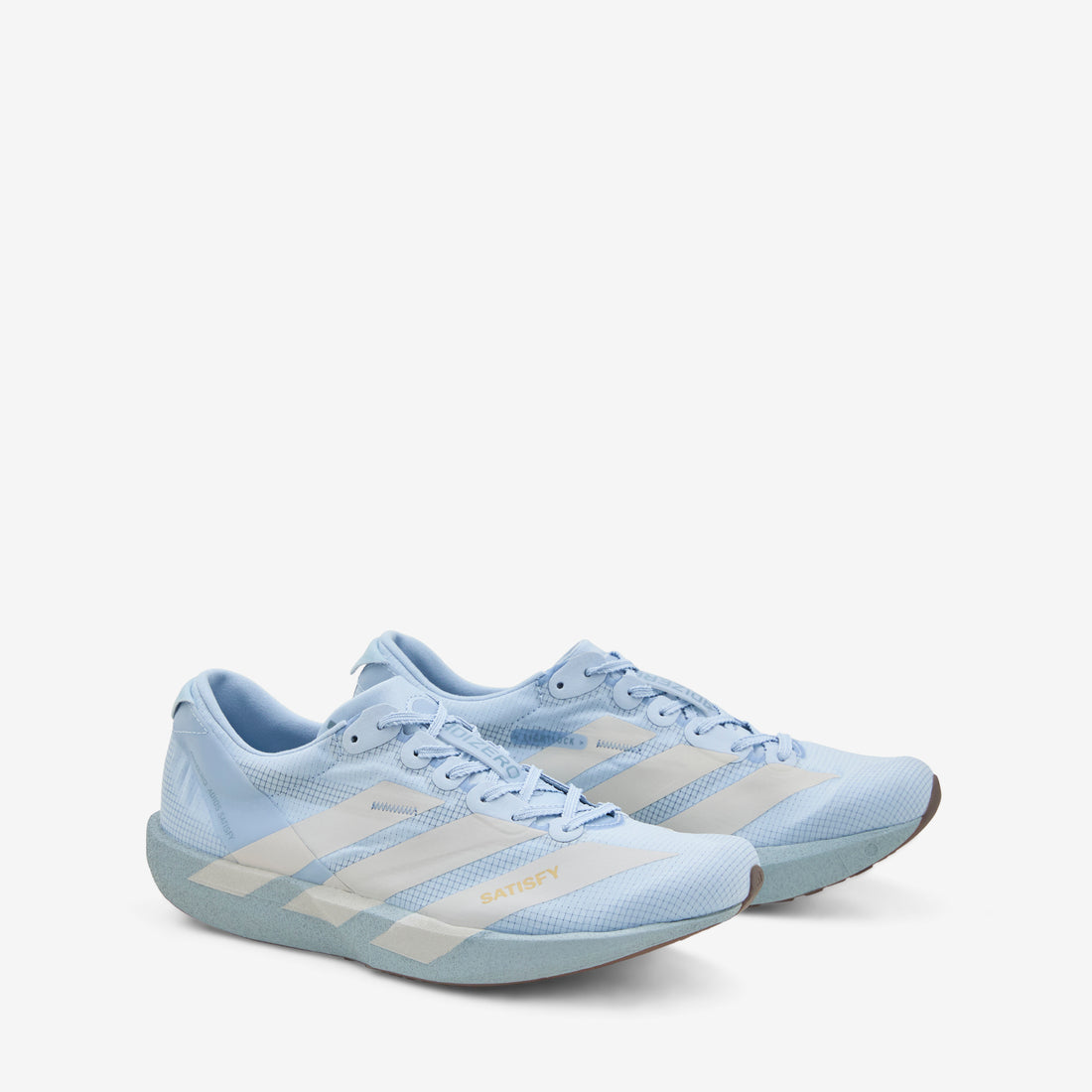 Satisfy x Women's Adizero Adios  Wonder Blue | Pearl Metallic | Wonder Blue Footwear
