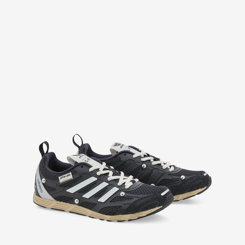 Song for the Mute x Adizero PR Core Black | Cream White | Silver Metallic Footwear