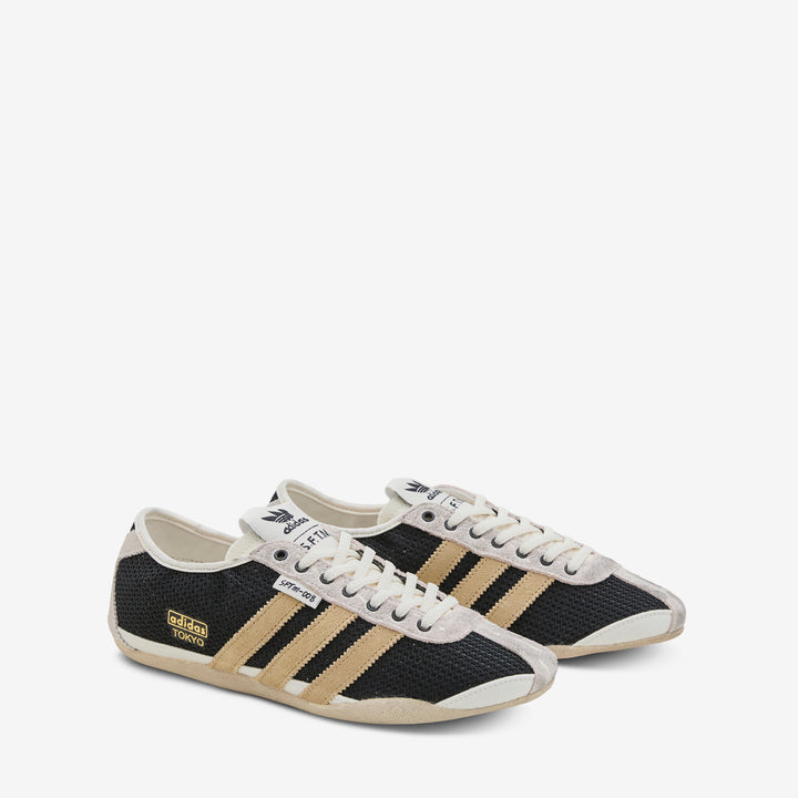 Song for the Mute x Women's Tokyo Core Black | Beige Tone | Gold Metallic - 3 Front