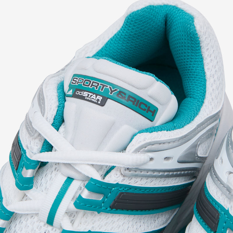 Sporty & Rich x Women's Adistar Control 5 Cloud White | Carbon | Pure Teal Footwear