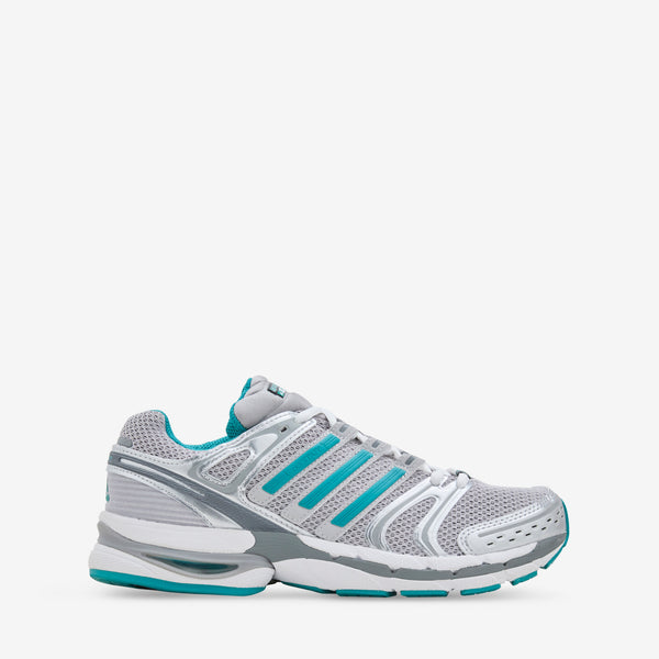 Sporty & Rich x Women's Adistar Control 5 Grey Two | Pure Teal | Silver Metallic Footwear