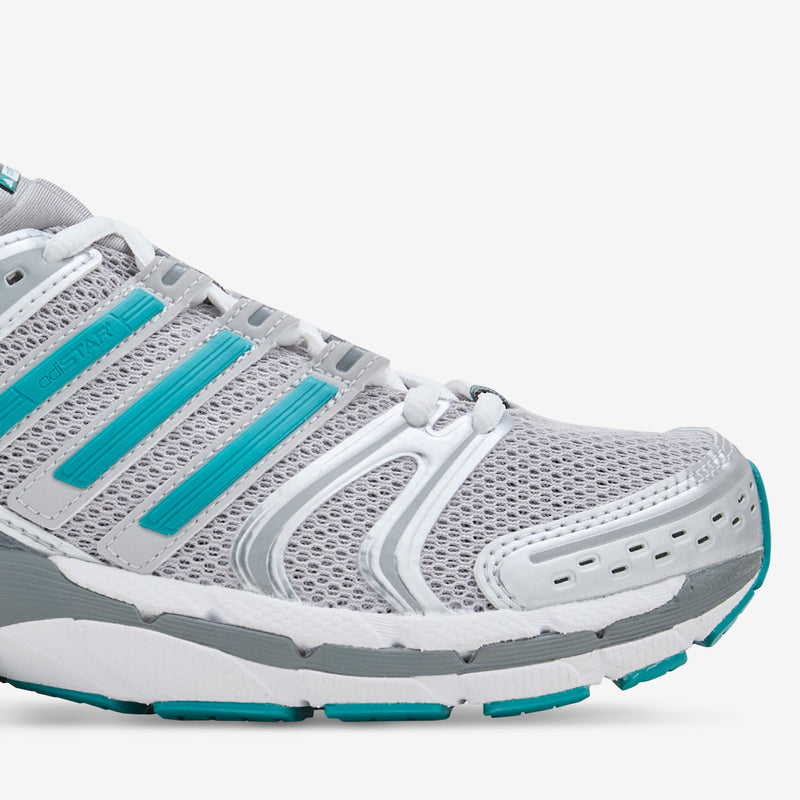 Sporty & Rich x Women's Adistar Control 5 Grey Two | Pure Teal | Silver Metallic Footwear