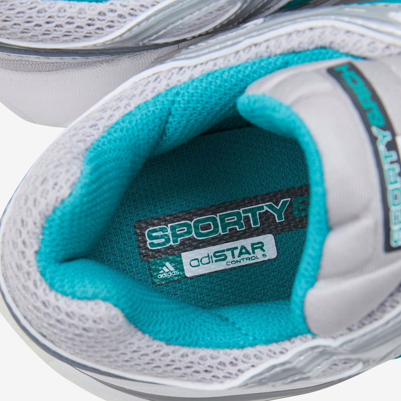 Sporty & Rich x Women's Adistar Control 5 Grey Two | Pure Teal | Silver Metallic Footwear